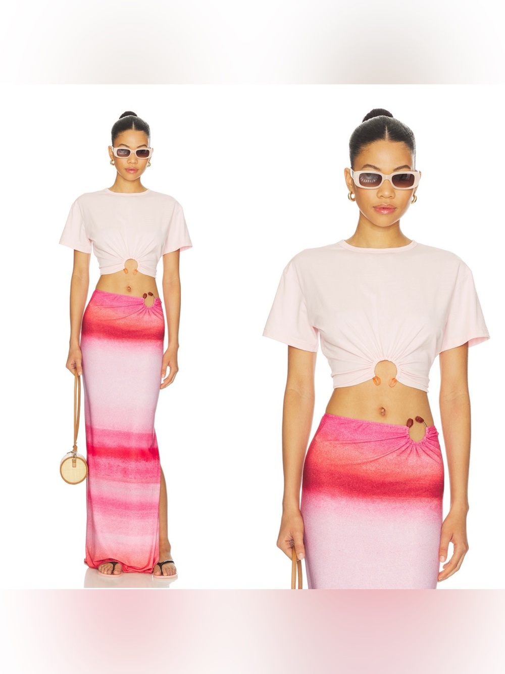Baobab Tika T shirt in Desierto Rosa